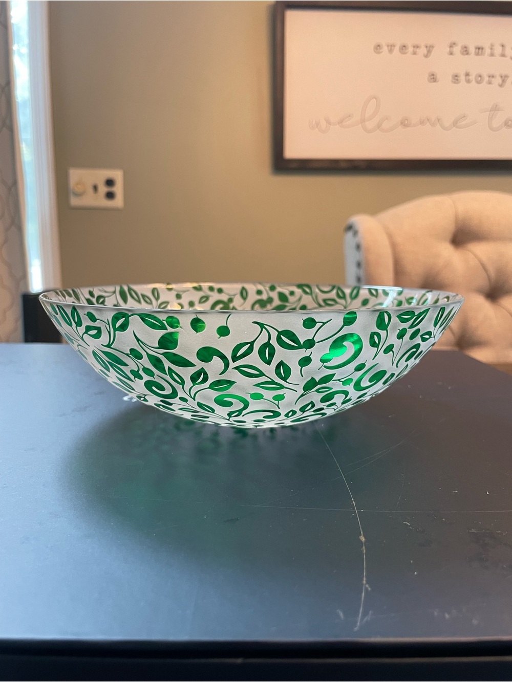 Lenox Floral Scroll Green Bowel. New with box